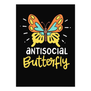 Butterfly Älskare Antisocial Butterfly Fototryck