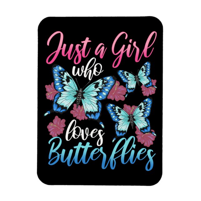 Butterfly Älskare är bara en flicka som Kärlek But Magnet (Vertikal)