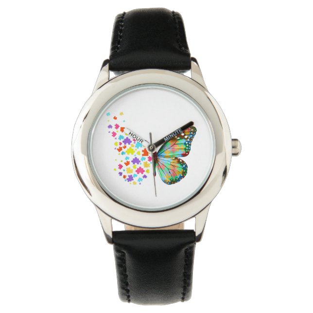 Butterfly Älskare Kid Watch Birthday Gift med dina Armbandsur (Framsida)