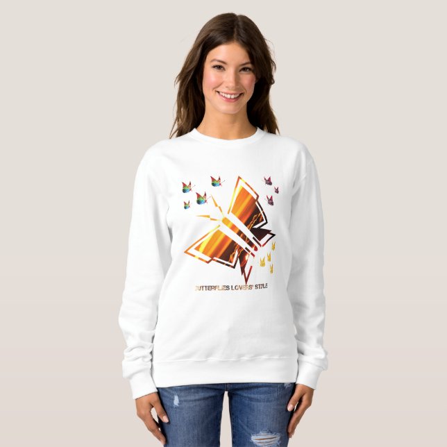 Butterfly älskare stil t shirt (Hel framsida)