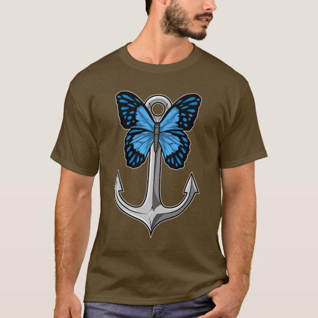 Butterfly Anchor T Shirt (Framsida)