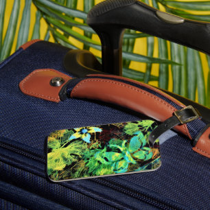 Butterfly and Flower Rodilius Luggage Tag Bagagebricka