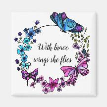 Butterfly and Flowers Wandeans