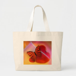 Butterfly and Hearts Jumbo Tygkasse