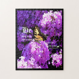 Butterfly and Phlox, Ecclesiastes 3:11 Pussel