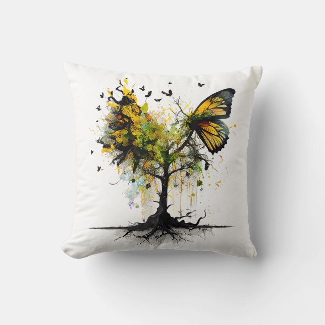 Butterfly Animal Kreativ Art Kudde (Framsida)