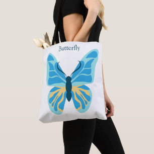 Butterfly Anpassningsbar Färg Graphic Personlig Na Tygkasse