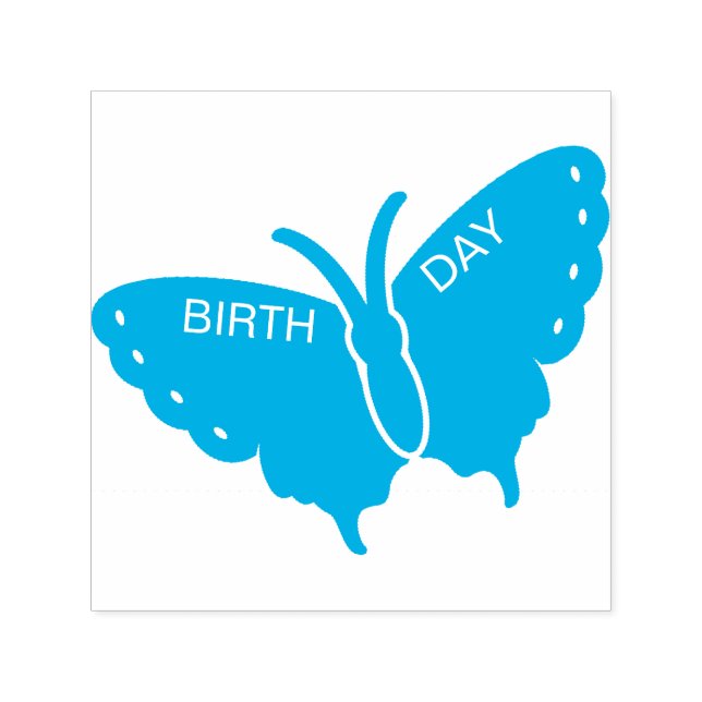 Butterfly Anpassningsbar Scrapbooking Frimärke Självfärgande Stämpel (Design)