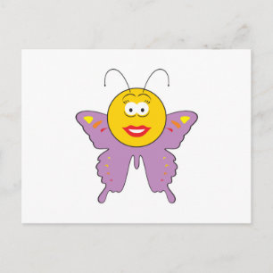 Butterfly Ansikte Vykort