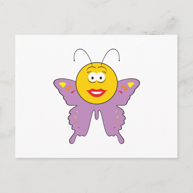 Butterfly Ansikte Vykort (Framsida)