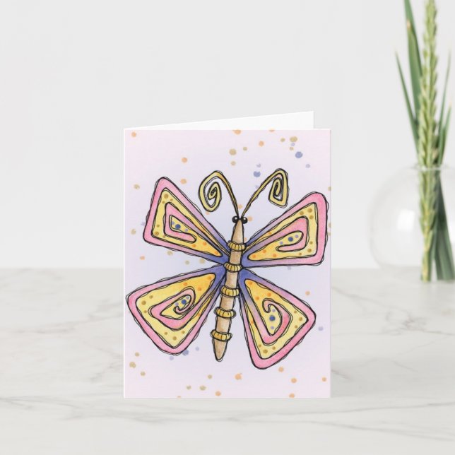 Butterfly - anteckningskort (Framsida)