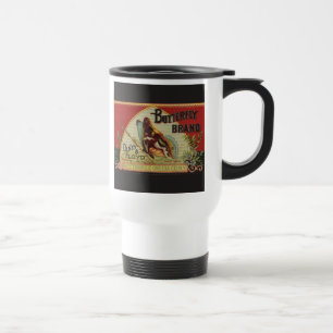 Butterfly Antique Advertising-etikett Resemugg