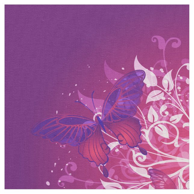 Butterfly Art 17 Anpassningsbar Fabric Tyg (Närbild)