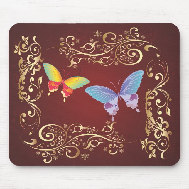 Butterfly Art 1 Mousepad Musmatta (Framsidan)