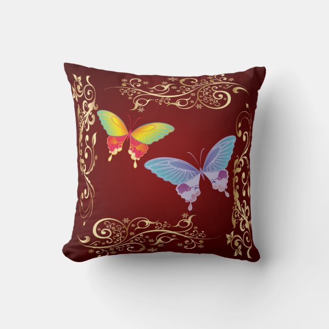 Butterfly Art 1 Pillow Kudde (Framsida)