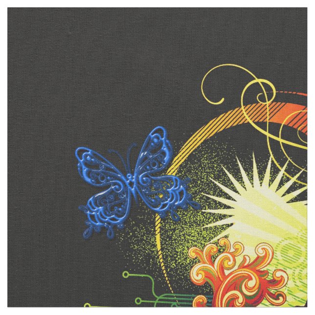 Butterfly Art 20 Anpassningsbar Fabric Tyg (Närbild)