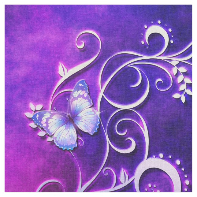 Butterfly Art 3 Anpassningsbar Fabric Tyg (Närbild)