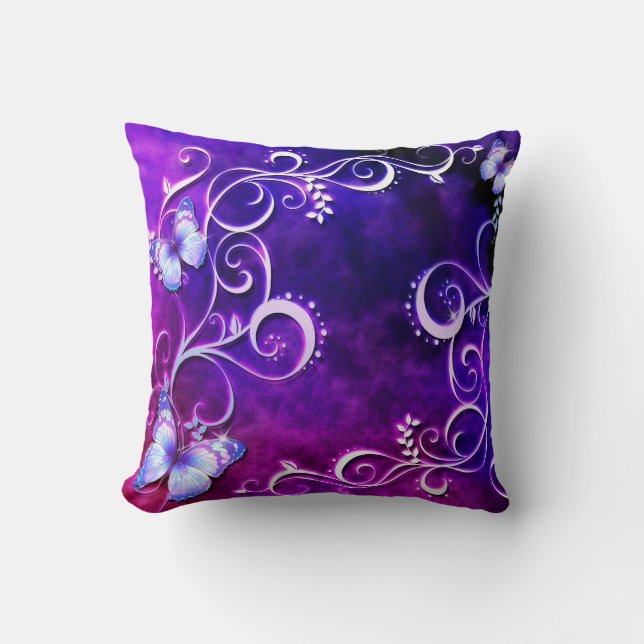 Butterfly Art 3 Pillow Kudde (Framsida)