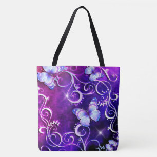 Butterfly Art 3 Tote Bag-nummer för övertryckning Tygkasse