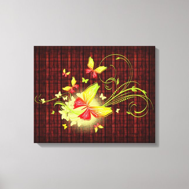Butterfly Art 5 Wrapped Canvas (Framsida)