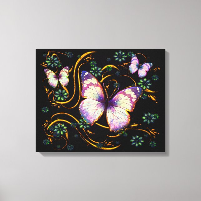 Butterfly Art 6B Wrapped Canvas (Framsida)