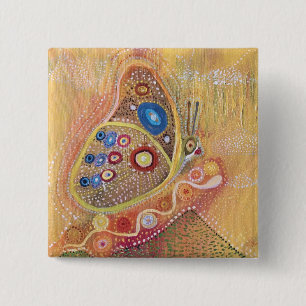Butterfly Art Abstrakt Mariposa Round-knapp Knapp