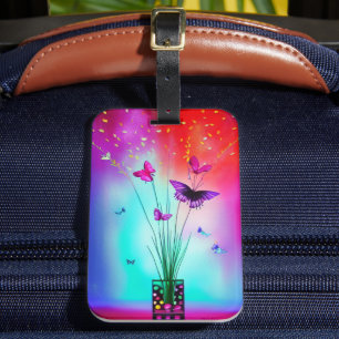 Butterfly Art Bagagebricka