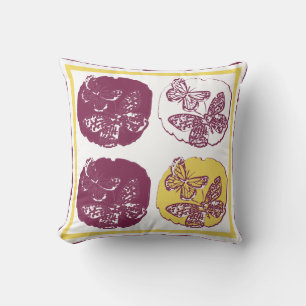 Butterfly Art Deco Pillow Kudde