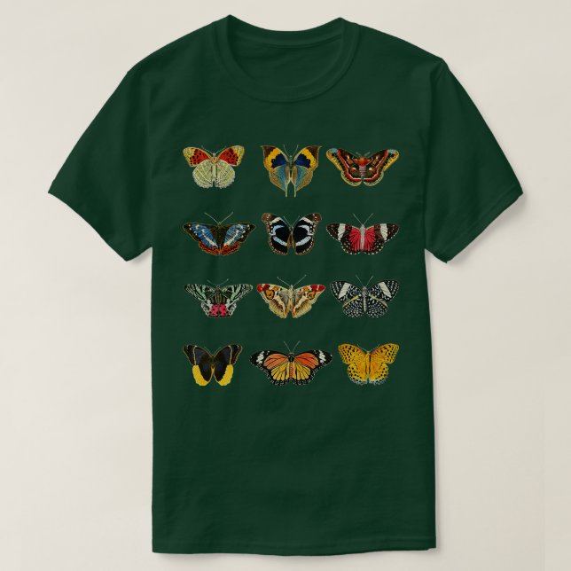 Butterfly Art Entomology Lepidopterist Kärlek Cute T Shirt (Design framsida)