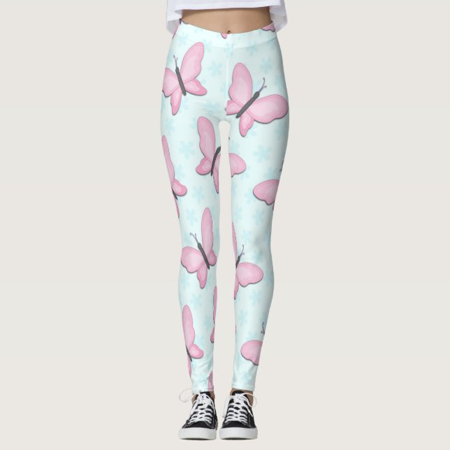 Butterfly Art For Toddlers Leggings (Framsida)