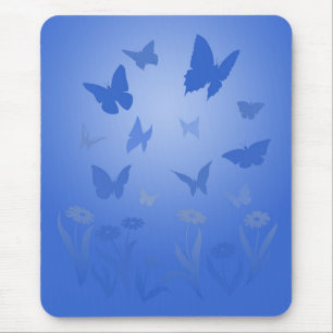 Butterfly Art Mousepad Blue Butterfly Gifts Musmatta