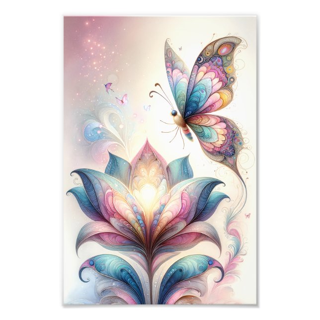 Butterfly Art Poster Dorm Room Ideas för flickor (Framsidan)