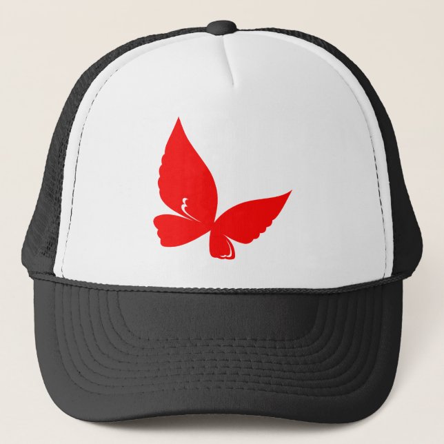 Butterfly Art Red Vingar Vår Keps (Framsida)