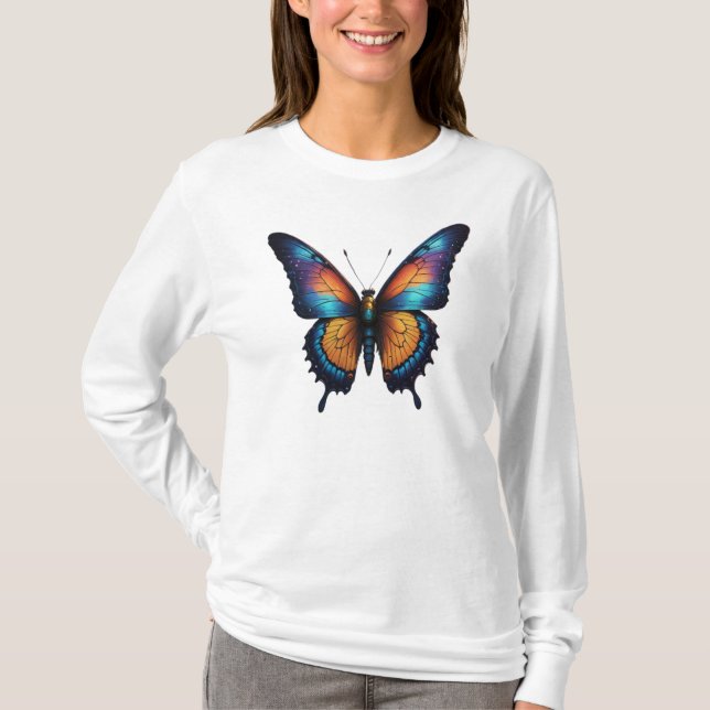 butterfly art t shirt (Framsida)