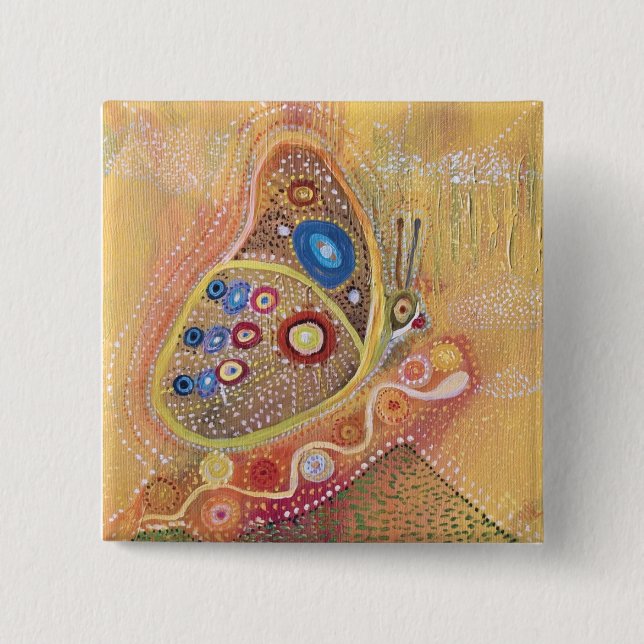 Butterfly Art Teckning Knapp (Framsida)