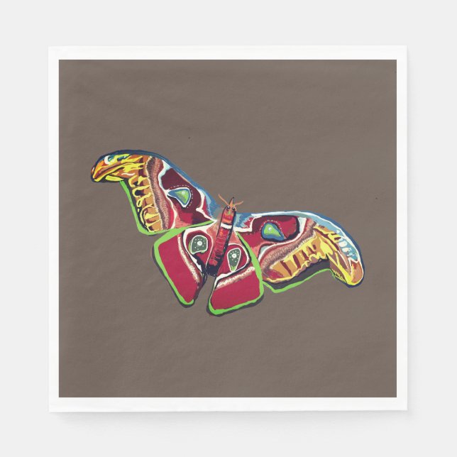 Butterfly Art Teckning Pappersservett (Framsidan)