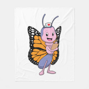 Butterfly as Nurse Fleecefilt