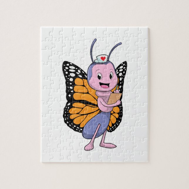Butterfly as Nurse Pussel (Vertikal)