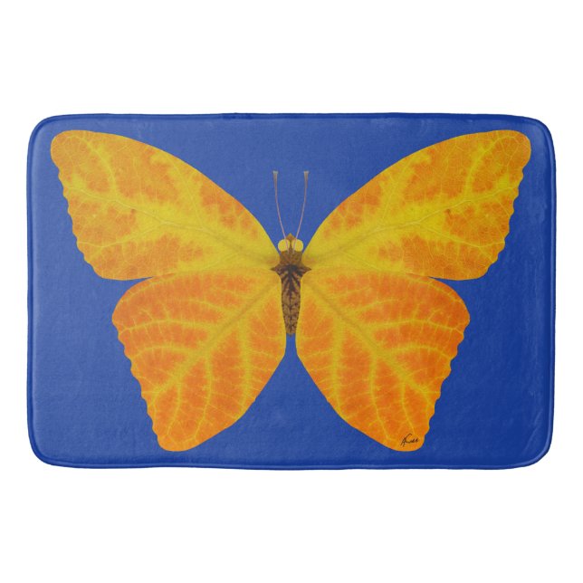 Butterfly aspen Löv 3 Badrumsmatta (Framsidan)