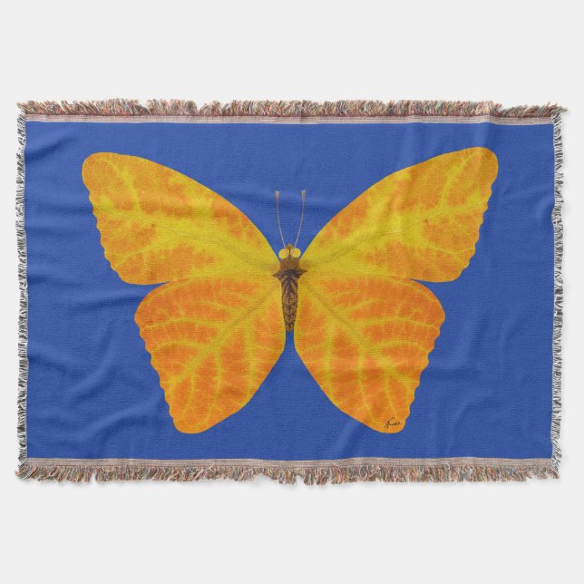 Butterfly aspen Löv 3 Filt (Framsidan)