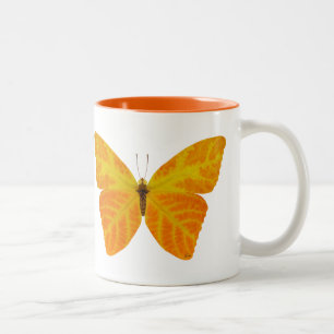 Butterfly aspen Löv 3 Två-Tonad Mugg