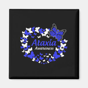 butterfly ataxia krigare med blått band T-Shirt3 Magnet