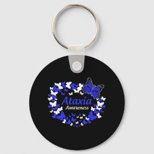 butterfly ataxia krigare med blått band T-Shirt3 Nyckelring