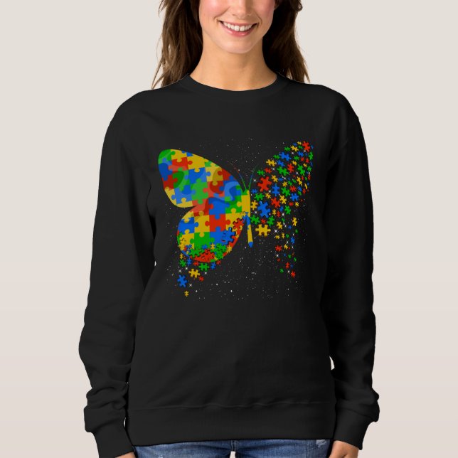 Butterfly Autism Awareness Men Women Kids Autism A T Shirt (Framsida)