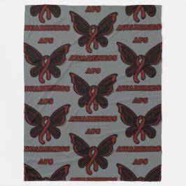 Butterfly/Awareness...APS Fleece Blanket