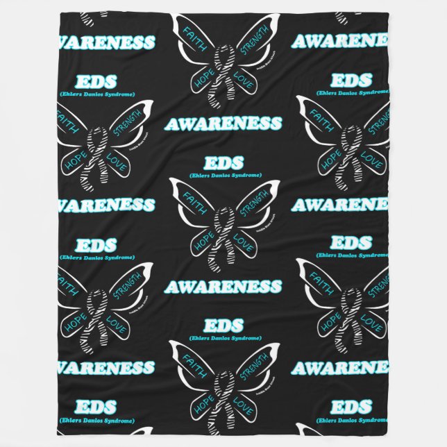 Butterfly/Awareness...EDS Fleece Blanket (Framsidan)