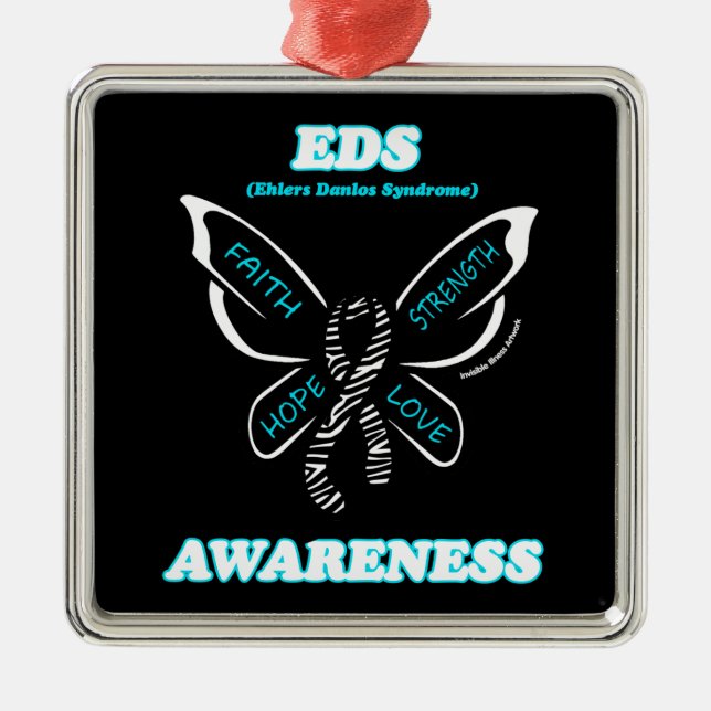 Butterfly/Awareness...EDS Metall Ornament (Framsidan)