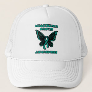 Butterfly/Awareness...Myasthenia Gravis Trucker Ha Keps