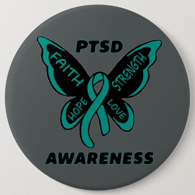 Butterfly/Awareness...PTSD Knapp (Framsida)
