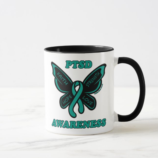 Butterfly/Awareness...PTSD Mugg (Höger)